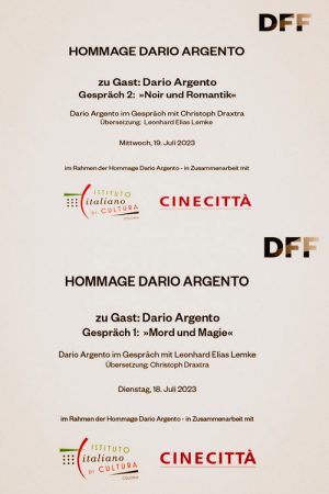 Dario Argento in conversation at the DFF (2023) poster