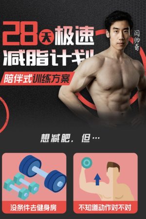 28天极速减脂，饮食训练居家全计划 (2023) poster